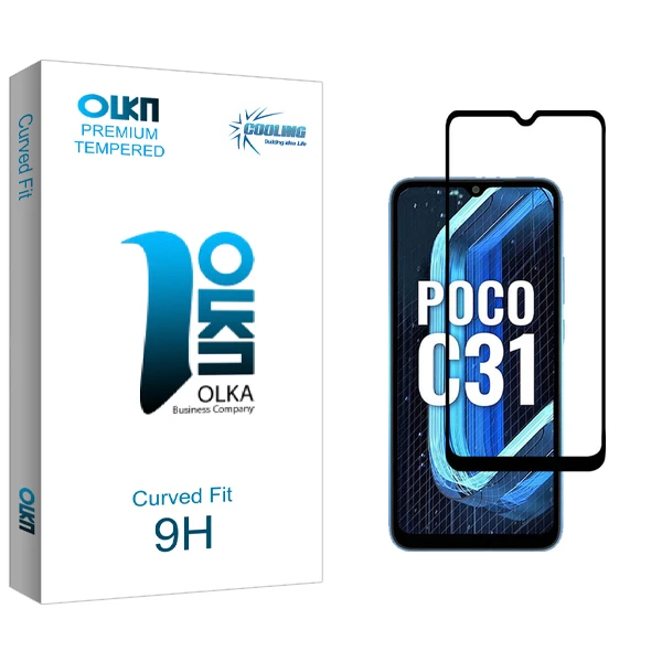 محافظ صفحه نمایش شیشه ای کولینگ مدل Olka Glass مناسب برای گوشی موبایل شیائومی Poco C31