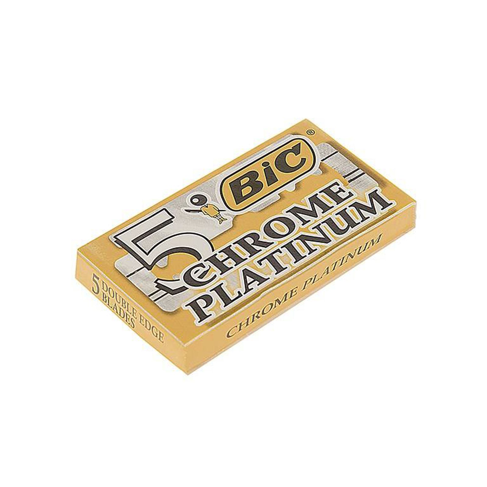 تیغ یدک سنتی بیک مدل Platinum Chromium Double Edge مجموعه 6 عددی -  - 3