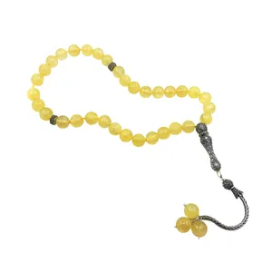 تسبیح گالری ظهیرالدینی مدل نقره سیترین ROS-63