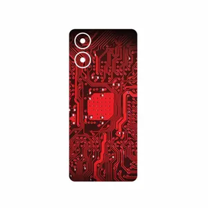 MAHOOT Red_Printed_Circuit_Board Cover Sticker for Motorola Moto G04