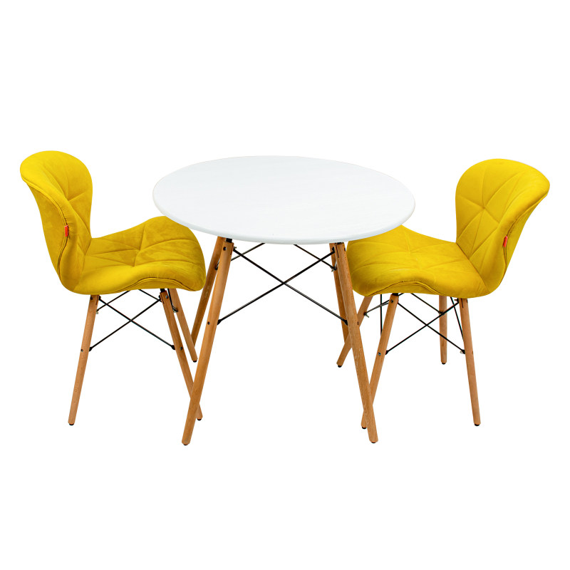 میز و صندلی ناهارخوری دونفره مدل roz01