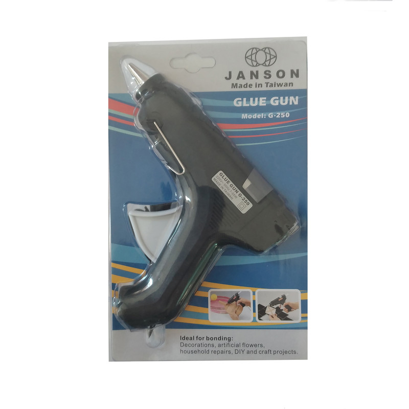 دستگاه چسب حرارتی جانسون مدل G-250 به همراه 5 عدد چسب حرارتی بزرگ دستگاه چسب حرارتی جانسون مدل G-250 به همراه 5 عدد چسب حرارتی بزرگ