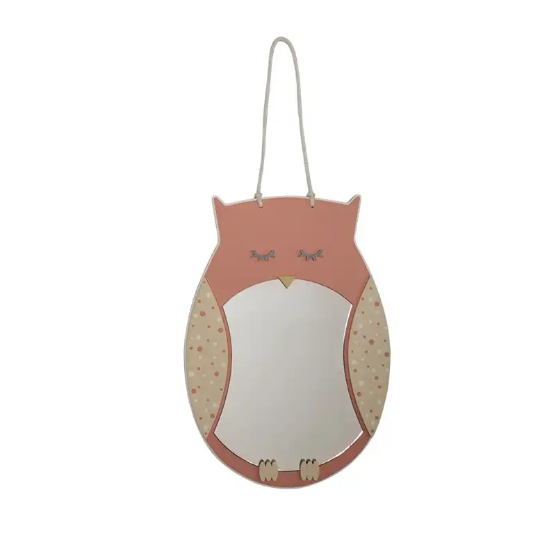 آینه دکوراتیو طرح جغد مدل MKids33D