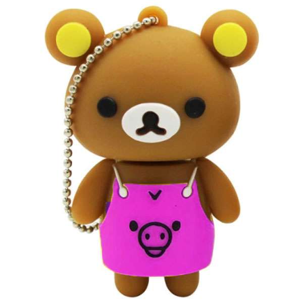 فلش مموری کینگ فست مدل Baby Girl Pink Shirt Bear BE-21 ظرفیت 32 گیگابایت