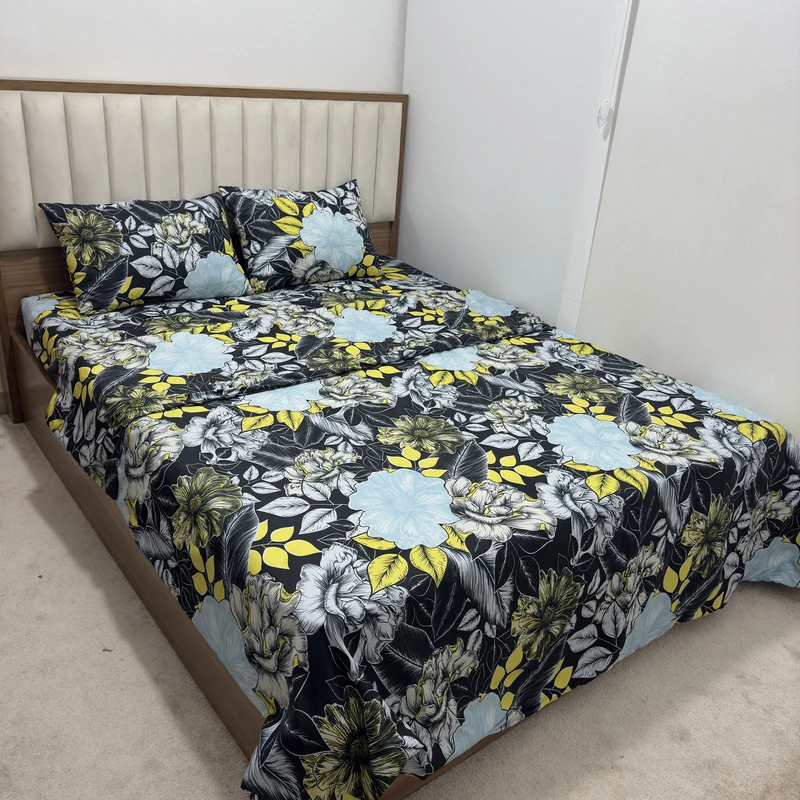 سرویس ملحفه 2 نفر 4 تکه ناتوسا مدل گلسار