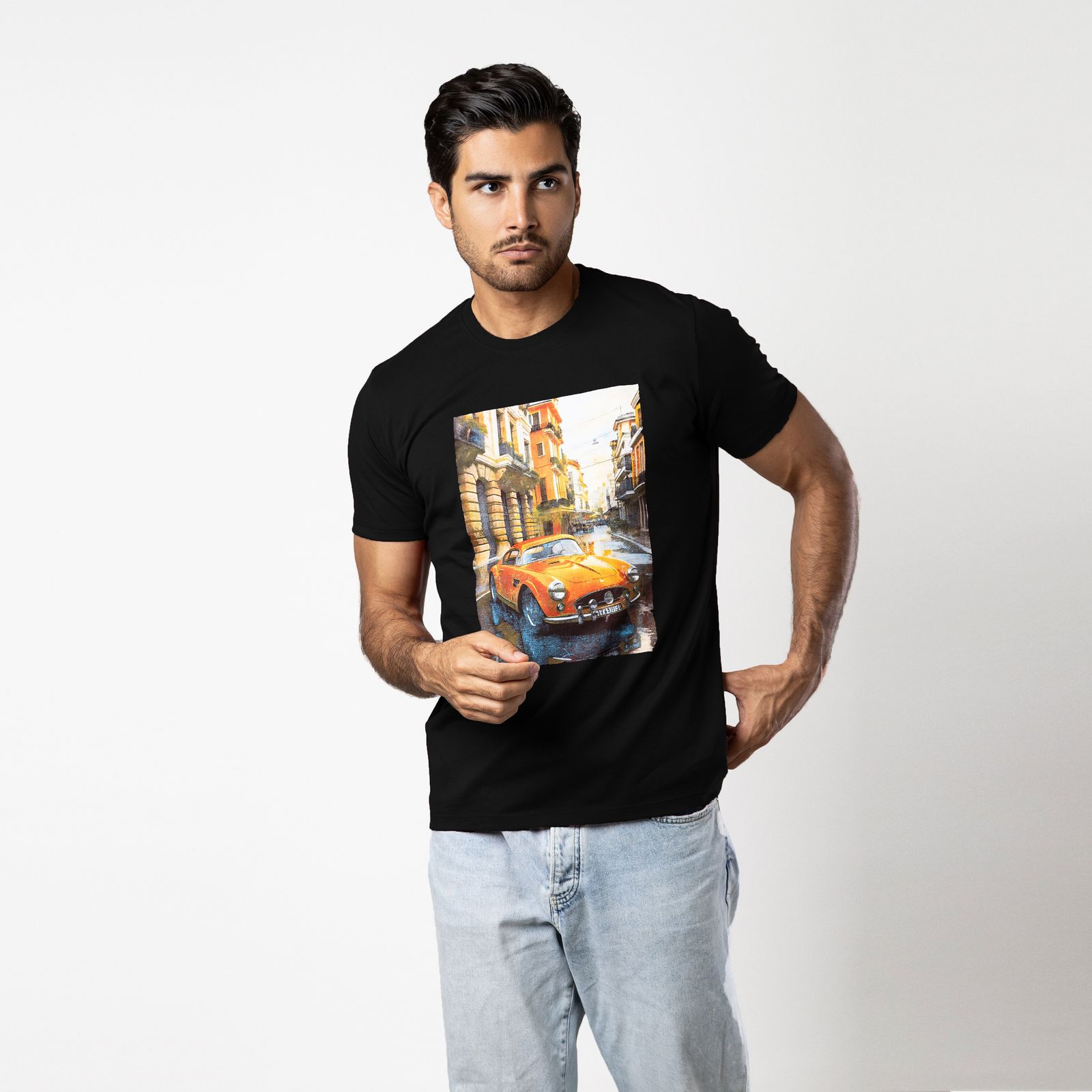 تی شرت آستین کوتاه مردانه باینت مدل 780-1 رنگ مشکی -  - 4