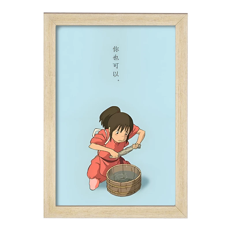 تابلو خندالو مدل انیمه شهر اشباح (Spirited Away) کد F3481