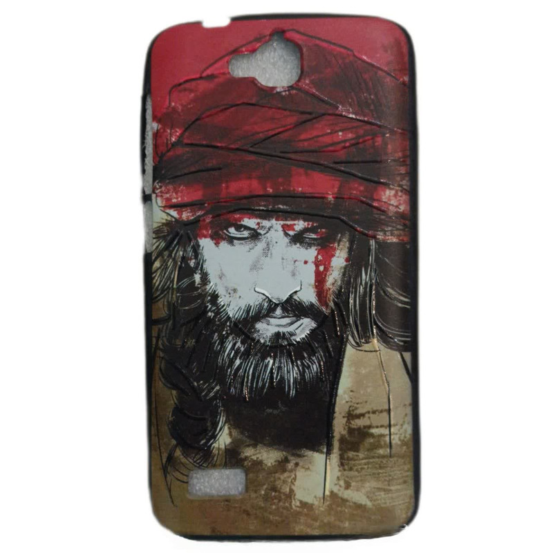 کاور مدل 85/7566/7 طرح چهره 8 مناسب برای گوشی موبایل هونور honor 3c