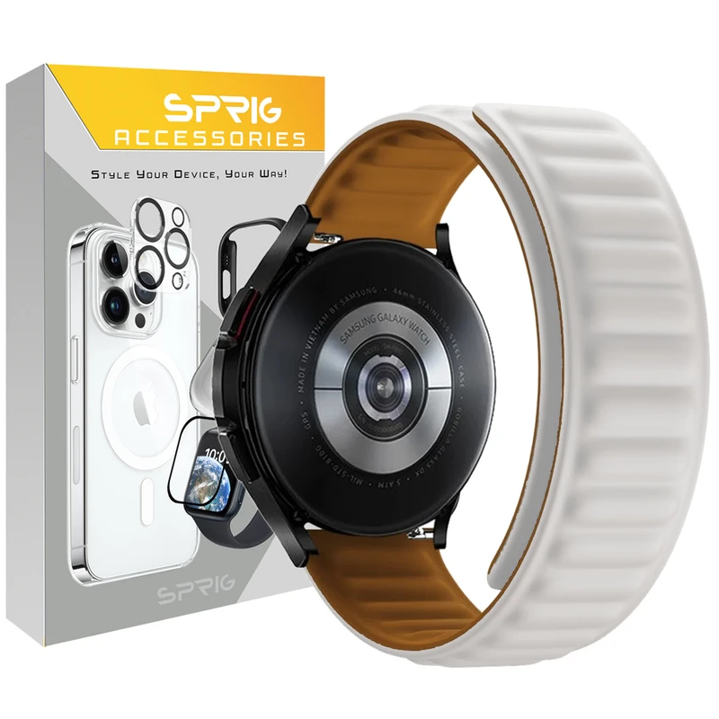 بند اسپریگ مدل Magnetic Loop مناسب برای ساعت هوشمند سامسونگ Galaxy watch 6 40mm / 6 44mm / 6 classic 43mm / 6 classic 47mm