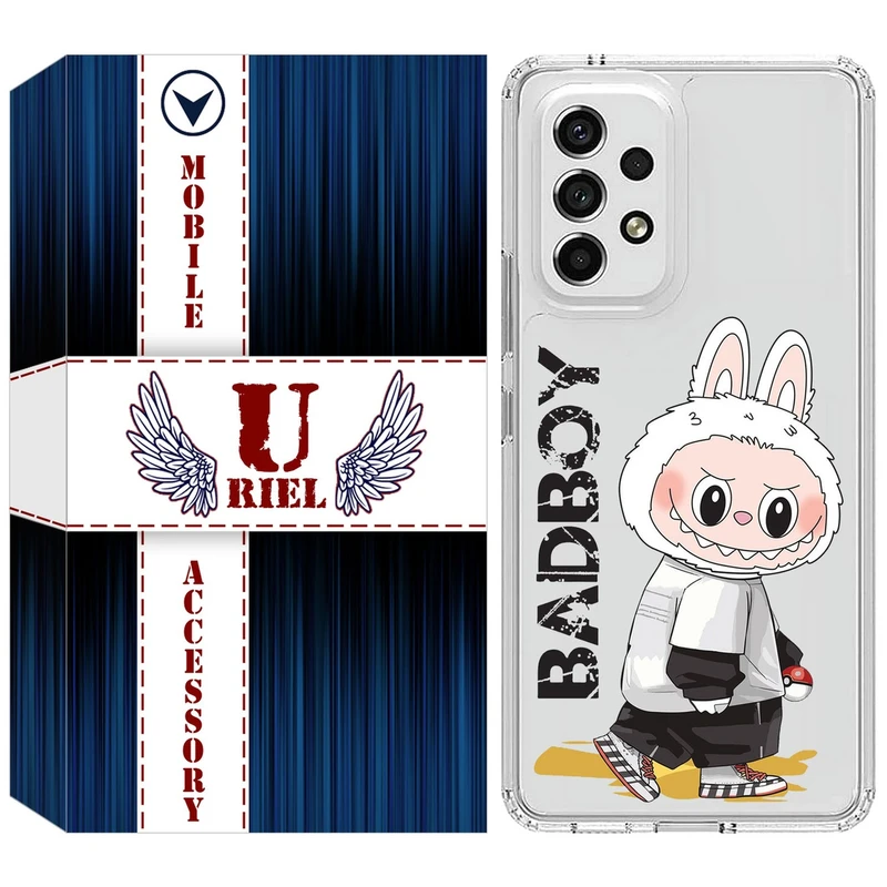 کاور یوریل مدل Clear کد 103 طرح لبوبو Labubu مناسب برای گوشی موبایل سامسونگ Galaxy A13 4G