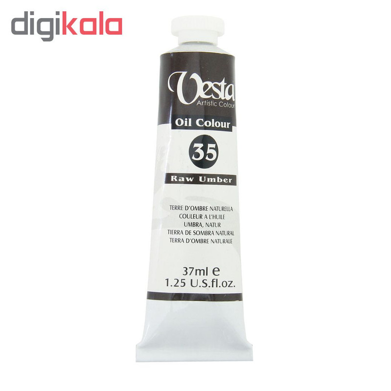 رنگ روغن وستا مدل Raw Umber 35 حجم 37 میلی لیتر