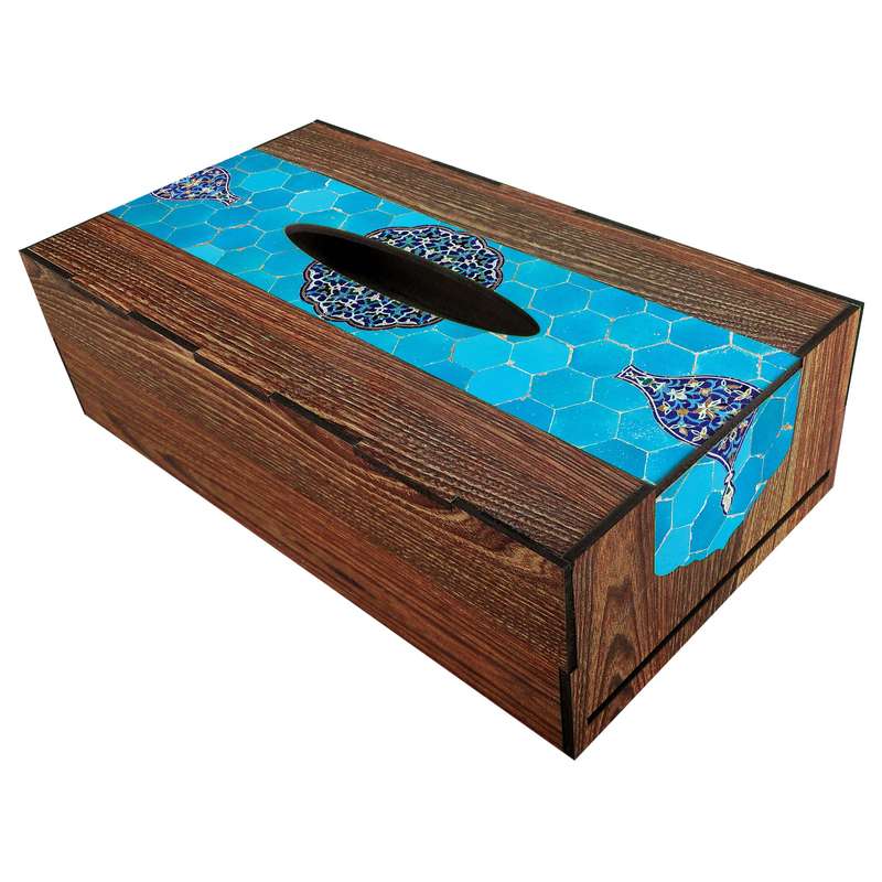 جعبه دستمال کاغذی مدل D110 طرح کاشی