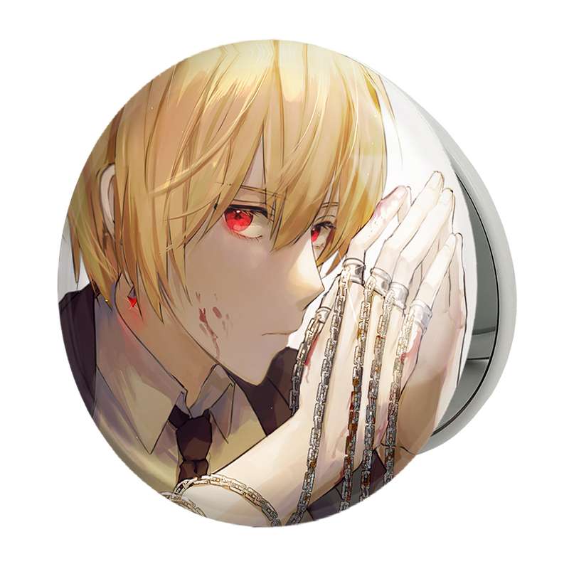 آینه جیبی خندالو طرح کوراپیکا چشم قرمز انیمه هانتر ایکس هانتر Hunter × Hunter مدل تاشو کد 11926