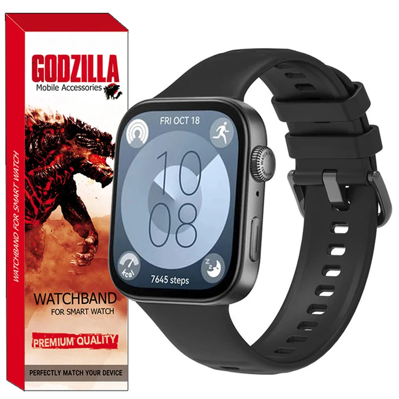 بند گودزیلا مدل SILICONE مناسب برای ساعت هوشمند هوآوی Fit 3
