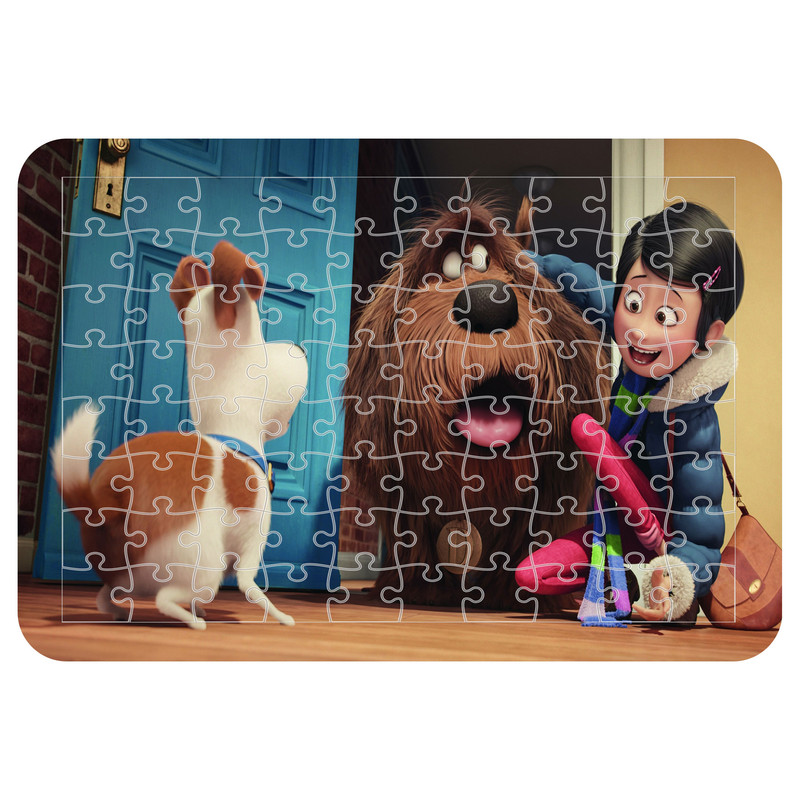 پازل 54 تکه مدل CHB1950 طرح انیمیشن زندگی مخفی حیوانات خانگی