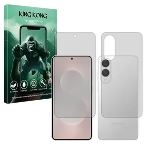 King Kong Tough model transparent screen protector suitable for Samsung Galaxy S25 Edge mobile phone Along with the phone back protector 