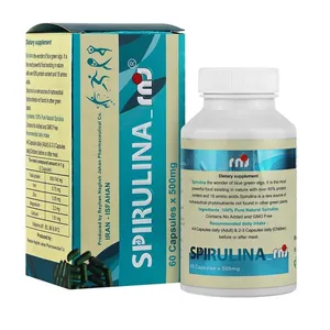 تخفیف کپسول اسپیرولینا آر ان جی - 500 میلی گرم بسته 60 عددی