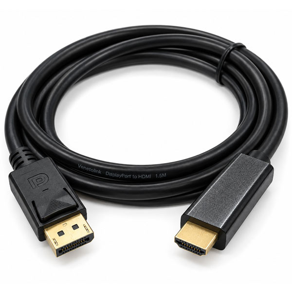 کابل Display Port به HDMI مدل VE-5225 طول 1.5 متر