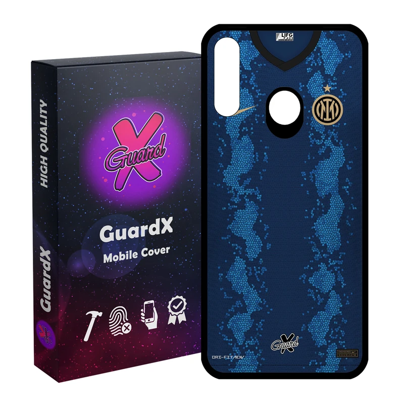 کاور گارد ایکس طرح Inter Milan مدل Glass10400 مناسب برای گوشی موبایل سامسونگ Galaxy A20s