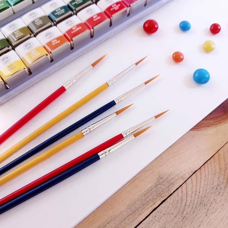 قلم مو گرد کد 3.2 مجموعه 4 عددی