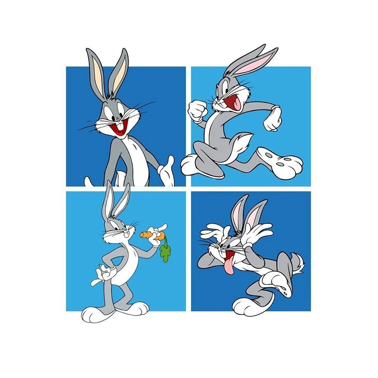 استیکر پارچه و لباس پاد آفرین مدل انیمیشن باگز بانی کد 276