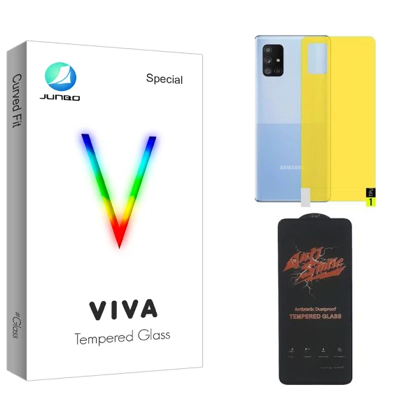 محافظ صفحه نمایش جانبو مدل Viva ANTI-STATIC مناسب برای گوشی موبایل سامسونگ GALAXY A72 به همراه محافظ پشت گوشی