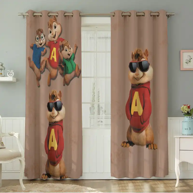 پرده نیروانا طرح کودک  مدل مخمل کد 8194 سایز 140×280 سانتی متر