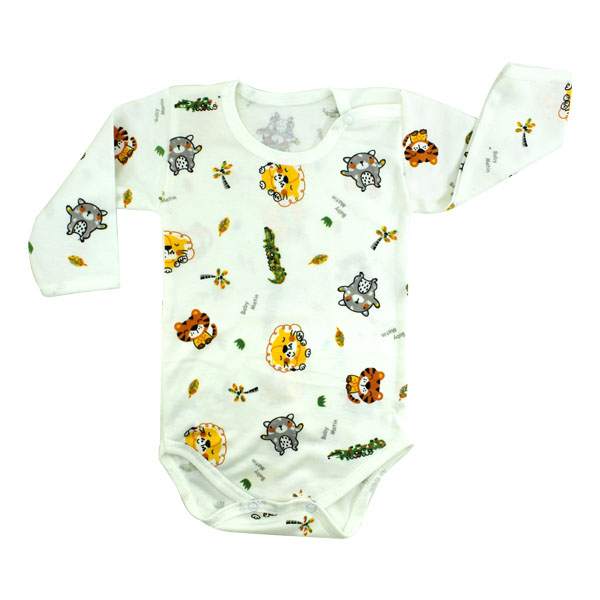 بادی آستین بلند نوزادی مدل AM 181