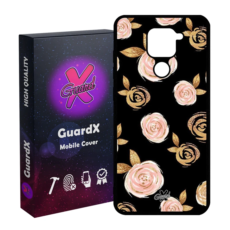 کاور گارد ایکس طرح Flower مدل Glass10105 مناسب برای گوشی موبایل شیائومی Redmi Note 9