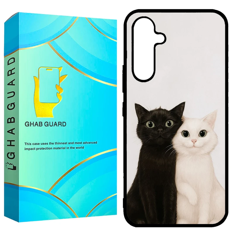 کاور قاب گارد طرح گربه مدل GCHPA54 مناسب برای گوشی موبایل سامسونگ  Galaxy A54 5G