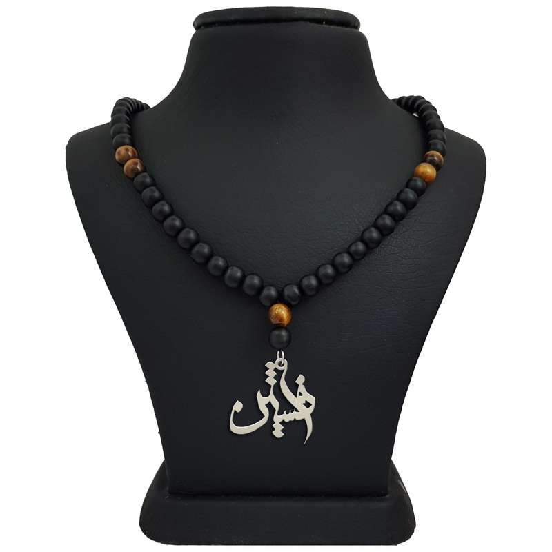 گردنبند نقره مردانه ترمه ۱ طرح افشین کد mas 00443