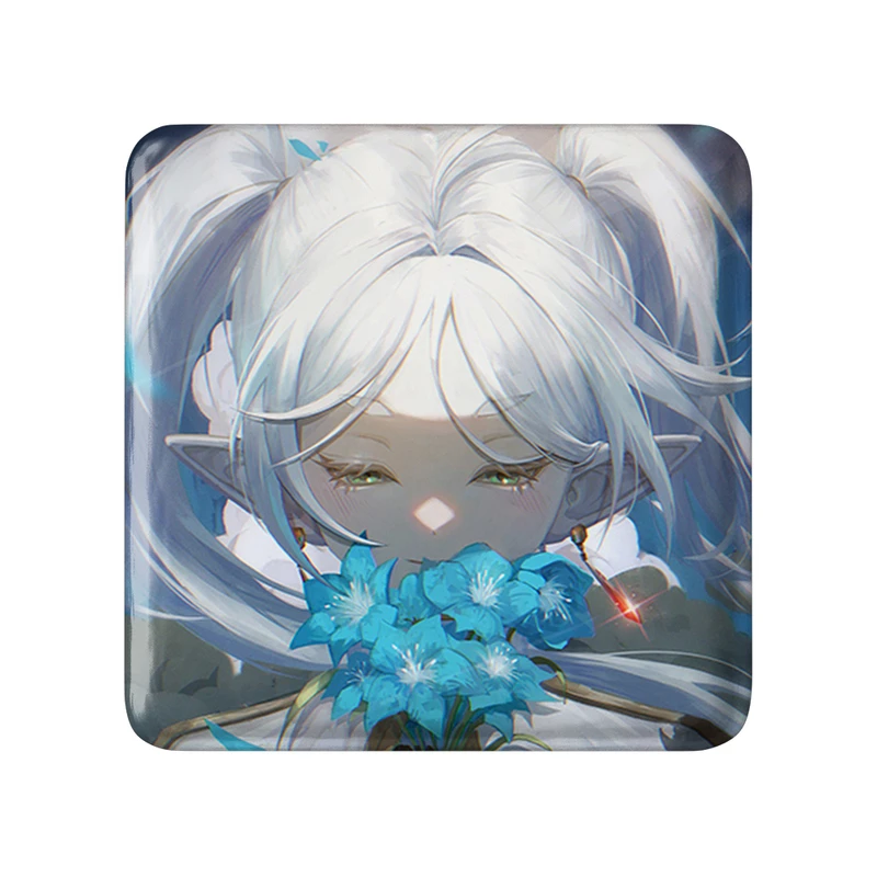 مگنت خندالو طرح انیمه فریرن (Frieren) مدل مربعی کد 33965