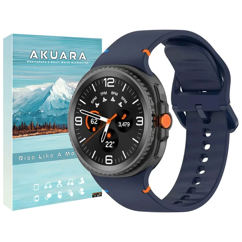 بند آکوآرا مدل Silic nv8 مناسب برای ساعت هوشمند سامسونگ Galaxy Watch 8 Classic 46mm