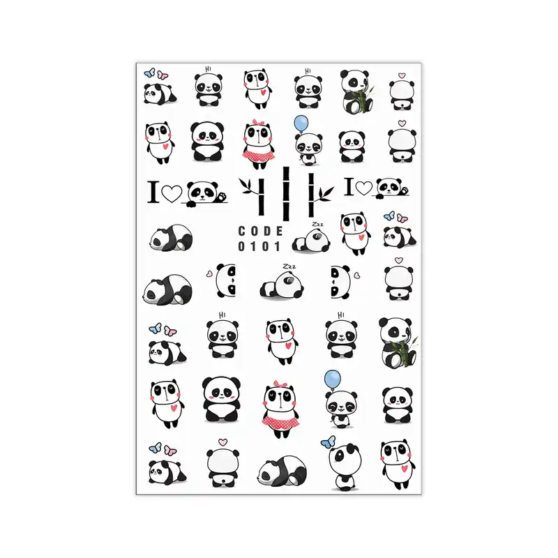 برچسب لنز ناخن مدل فانتزی مجموعه 2 عددی