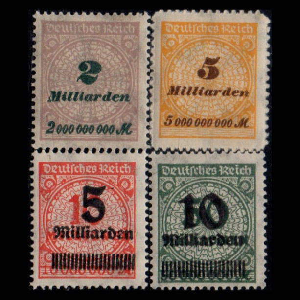تمبر یادگاری مدل آلمان رایش مجموعه 4 عددی 