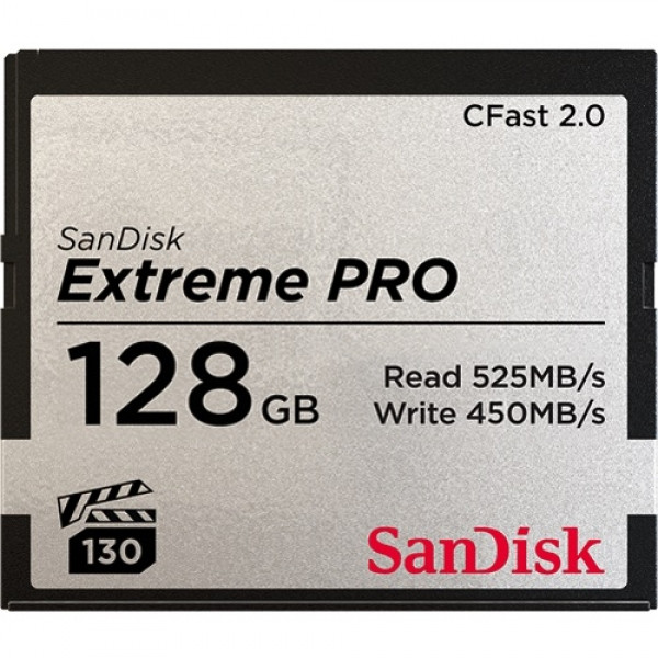 کارت حافظه CompactFlash سن دیسک مدل Extreme Pro CFast 2.0 سرعت 525MB/s ظرفیت 128 گیگابایت