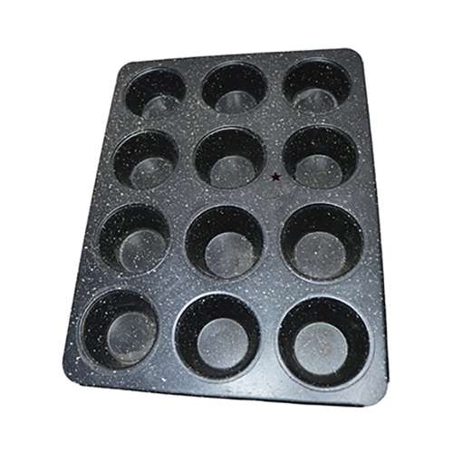 قالب کیک مدل مافین 12 خانه گرانیتی 994