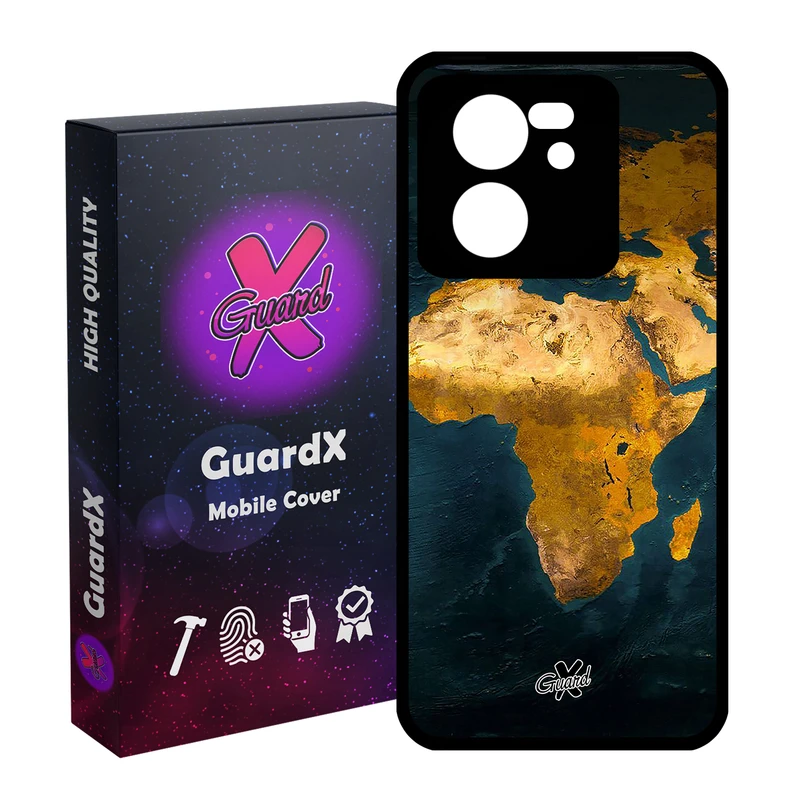 کاور گارد ایکس طرح Map مدل Glass10291 مناسب برای گوشی موبایل شیائومی 13T/13T Pro/Redmi K60 Ultra