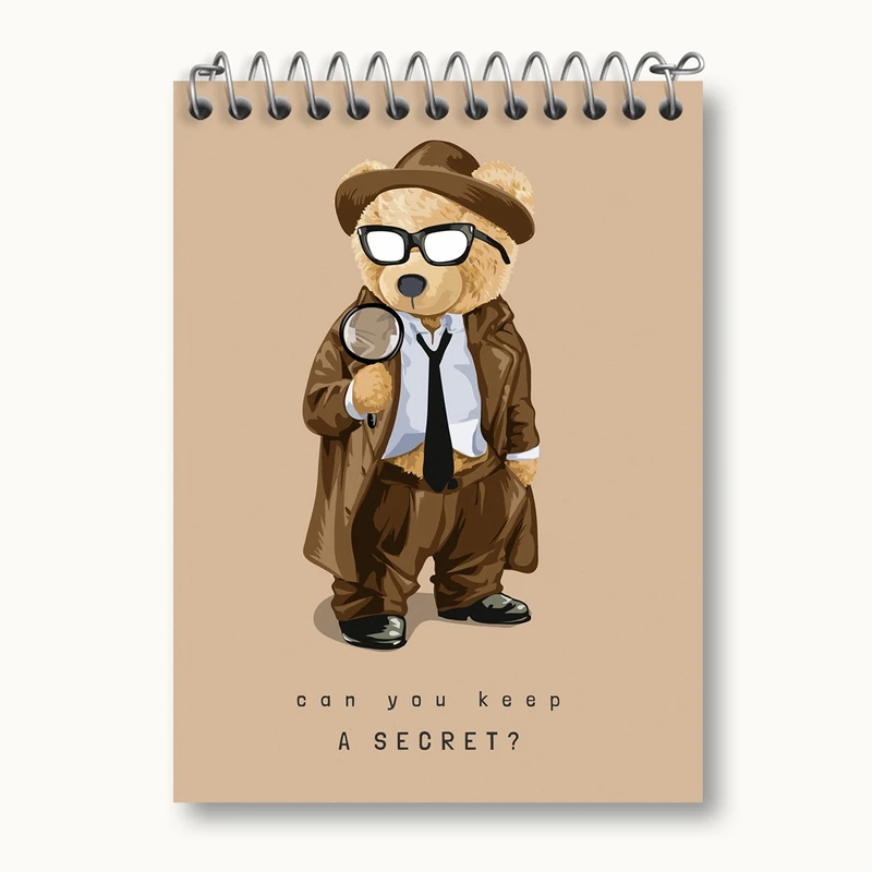 دفتر یادداشت 50 برگ خندالو مدل تدی Teddy کد 26149