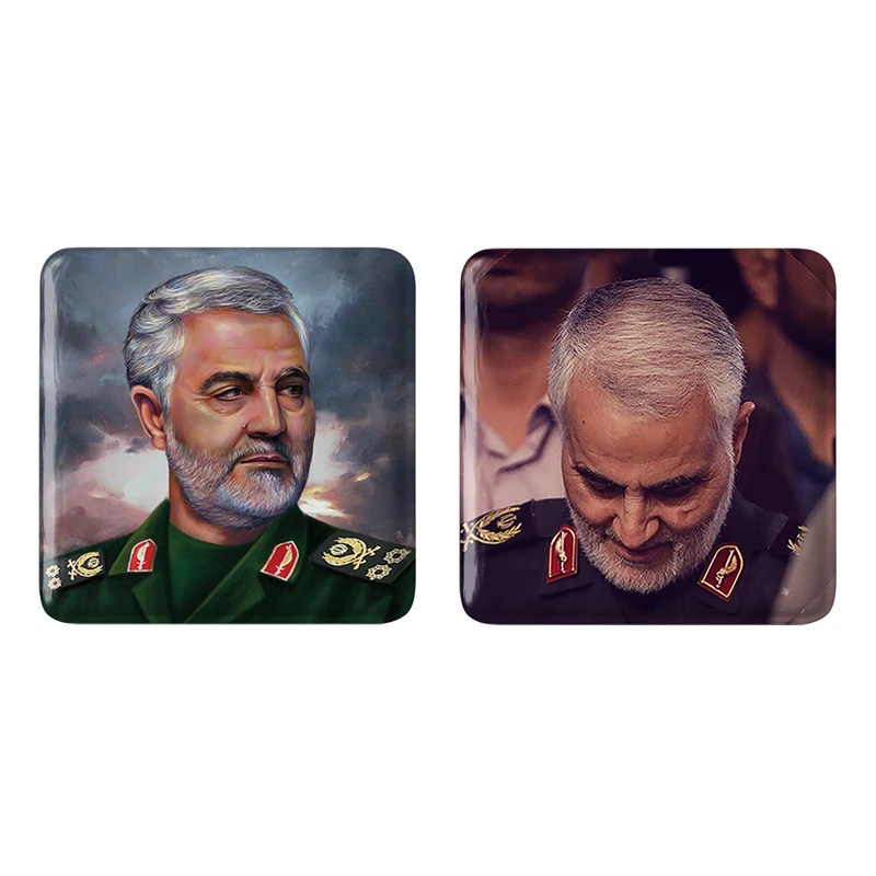مگنت خندالو مدل سردار قاسم سلیمانی کد 26012598 مجموعه 2 عددی