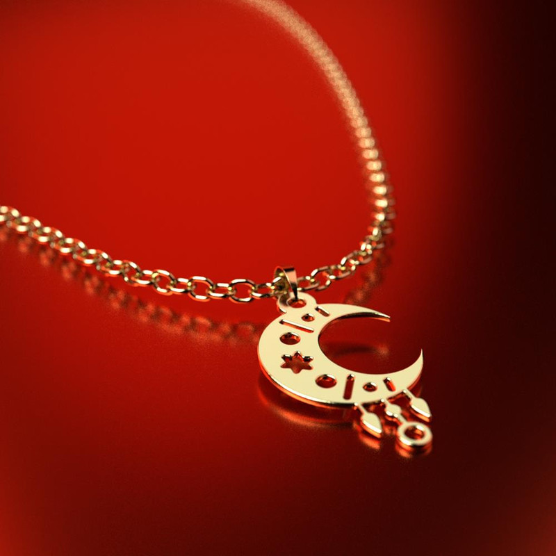 نیم ست طلا 18 عیار زنانه مدوپد مدل ماه کد NA15017 نیم ست طلا 18 عیار زنانه مدوپد مدل ماه کد NA15017