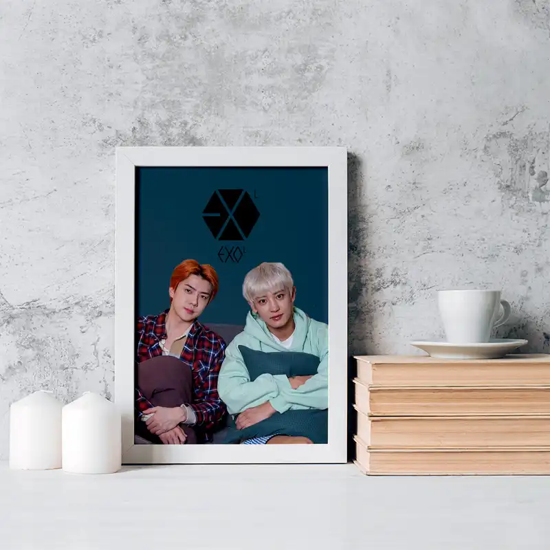 تابلو خندالو مدل سهون و چانیول گروه اکسو EXO کد 16818