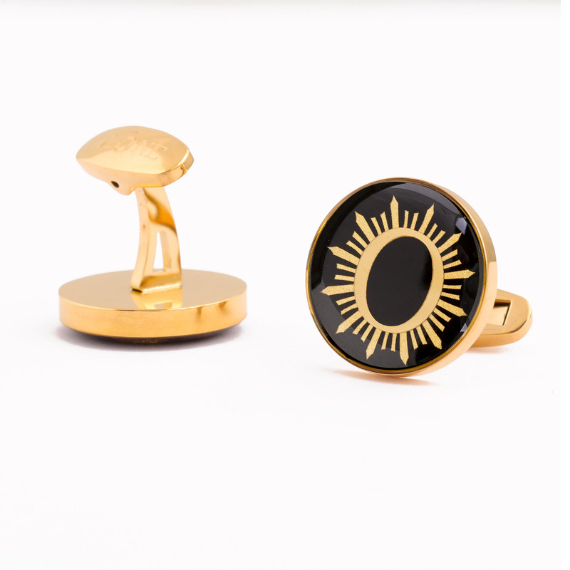 دکمه سردست مردانه الون طرح خورشید دکمه سردست مردانه الون طرح خورشید