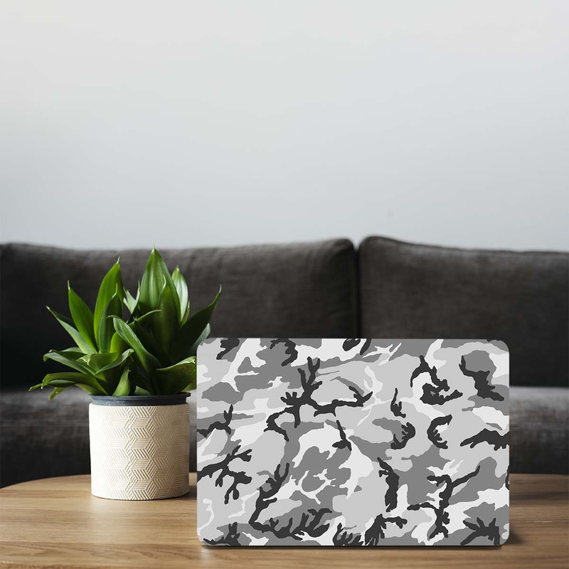 استیکر لپ تاپ طرح grey camo texture کد G-1113 مناسب برای لپ تاپ 15.6 اینچ
