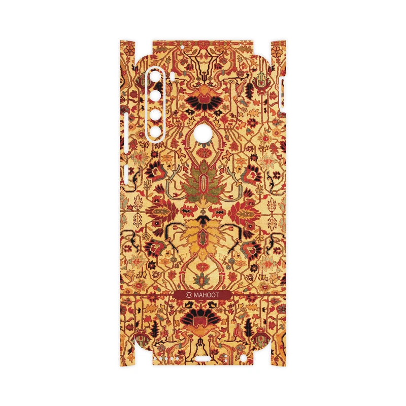 برچسب پوششی ماهوت مدل Persian-Carpet-Yellow-FullSkin مناسب برای گوشی موبایل شیائومی Redmi Note 8