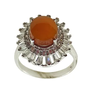 انگشتر نقره زنانه سلین کالا کد 7عقیق