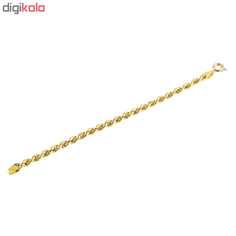 دستبند طلا 18 عیار طلای صداقت کد B103 طنابی