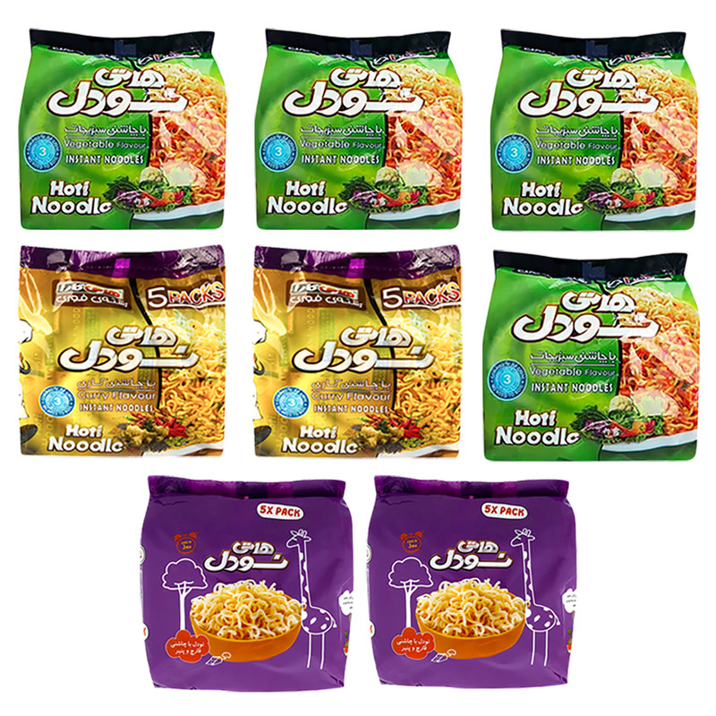 نودل میکس نیمه آماده هاتی کارا - 8 مجموعه 40 عددی