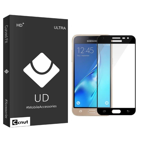 محافظ صفحه نمایش شیشه ای کوکونات مدل UD Black مناسب برای گوشی موبایل سامسونگ galaxy J3 Pro