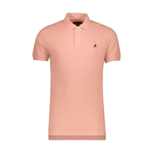 پولوشرت آستین کوتاه مردانه آیبکس مدل 9710 چاکدار رنگ کالباسی